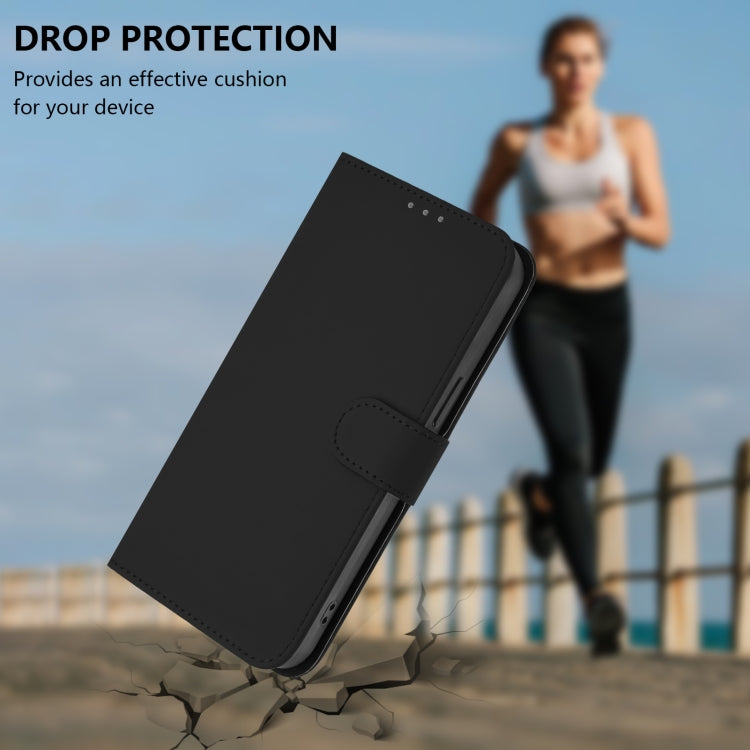 For Ulefone Note 18 Ultra Skin Feel Solid Color Leather Phone Case with Lanyard(Black) - Ulefone Cases by PMC Jewellery | Online Shopping South Africa | PMC Jewellery | Buy Now Pay Later Mobicred
