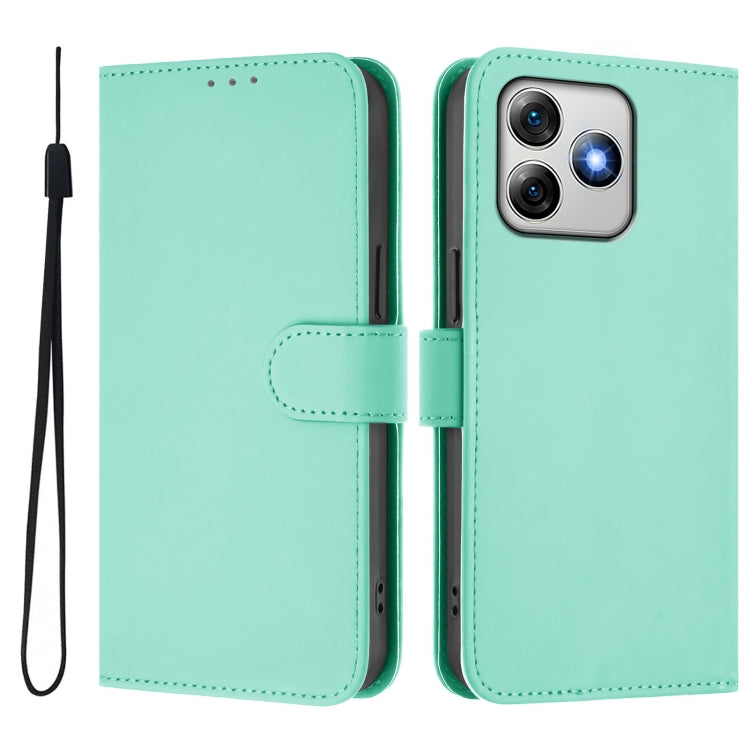 For Ulefone Note 18 Ultra Skin Feel Solid Color Leather Phone Case with Lanyard(Mint Green) - Ulefone Cases by PMC Jewellery | Online Shopping South Africa | PMC Jewellery | Buy Now Pay Later Mobicred