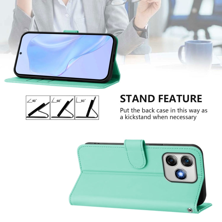 For Ulefone Note 18 Ultra Skin Feel Solid Color Leather Phone Case with Lanyard(Mint Green) - Ulefone Cases by PMC Jewellery | Online Shopping South Africa | PMC Jewellery | Buy Now Pay Later Mobicred