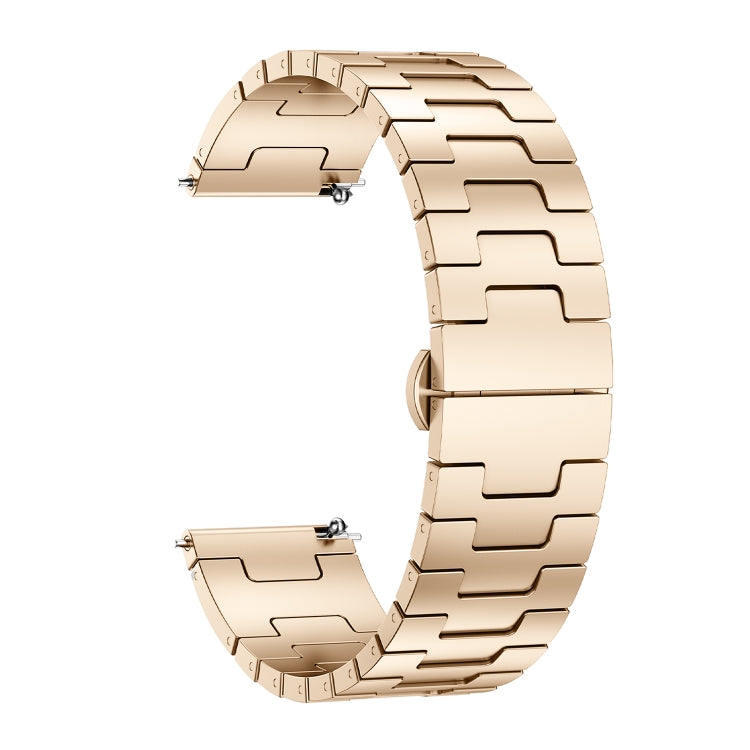 For Huawei GT4 46mm / GT5 46mm / GT5 Pro 22mm H-shaped Butterfly Buckle Stainless Steel Watch Band(Rose Gold) - free shipping - PMC TechLife - Order now!