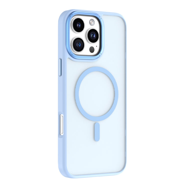 For iPhone 16 Pro Mutural Skin Feel Series Frosted MagSafe Magnetic Phone Case(Light Blue) - free shipping - PMC Jewellery - Order now!