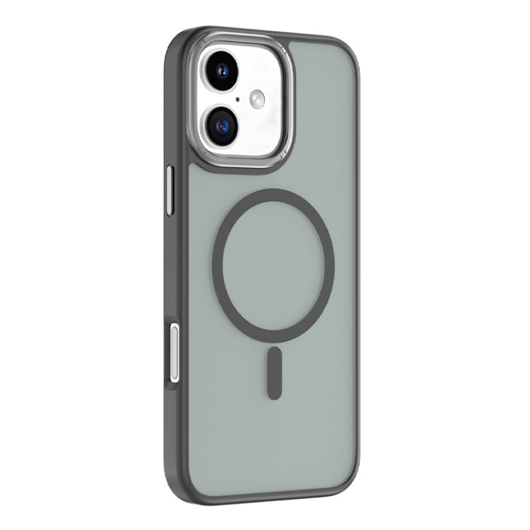 For iPhone 16 Mutural Skin Feel Series Frosted MagSafe Magnetic Phone Case(Black) - free shipping - PMC Jewellery - Order now!