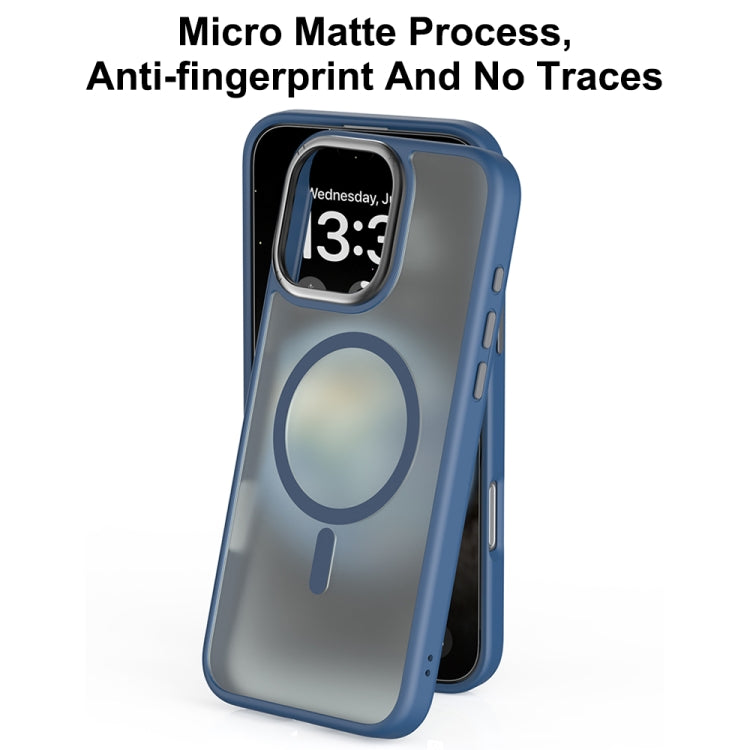 For iPhone 16 Pro Mutural Skin Feel Series Frosted MagSafe Magnetic Phone Case(Grey) - free shipping - PMC Jewellery - Order now!