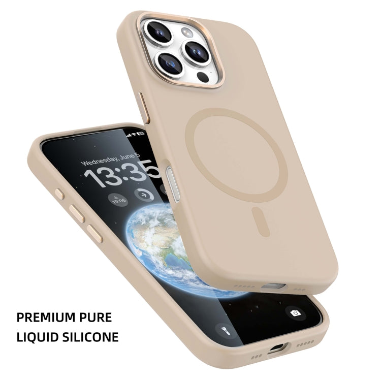 For iPhone 16 Pro Max Mutural Karen Series Liquid Silicone MagSafe Magnetic Phone Case(Black) - free shipping - PMC Jewellery - Order now!