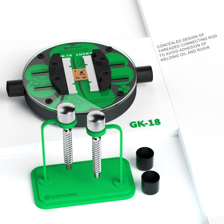 Mijing GK18 Orbicular Universal Toughened Insulated Glass Motherboard Repair Fixture - free shipping - PMC TechLife - Order now!