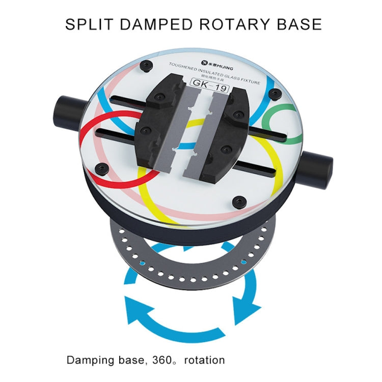Mijing GK19 Orbicular Universal Toughened Insulated Glass Motherboard Repair Fixture - free shipping - PMC TechLife - Order now!