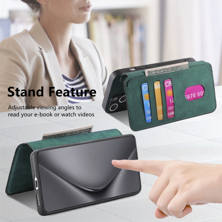 For Huawei Pura 70 CaseNeo MagSafe RFID Anti-theft Retro Leather Phone Case(Green) - free shipping - PMC Jewellery - Order now!