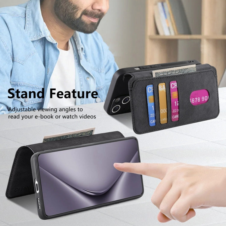 For Huawei Pura 70 Pro CaseNeo MagSafe RFID Anti-theft Retro Leather Phone Case(Black) - free shipping - PMC Jewellery - Order now!