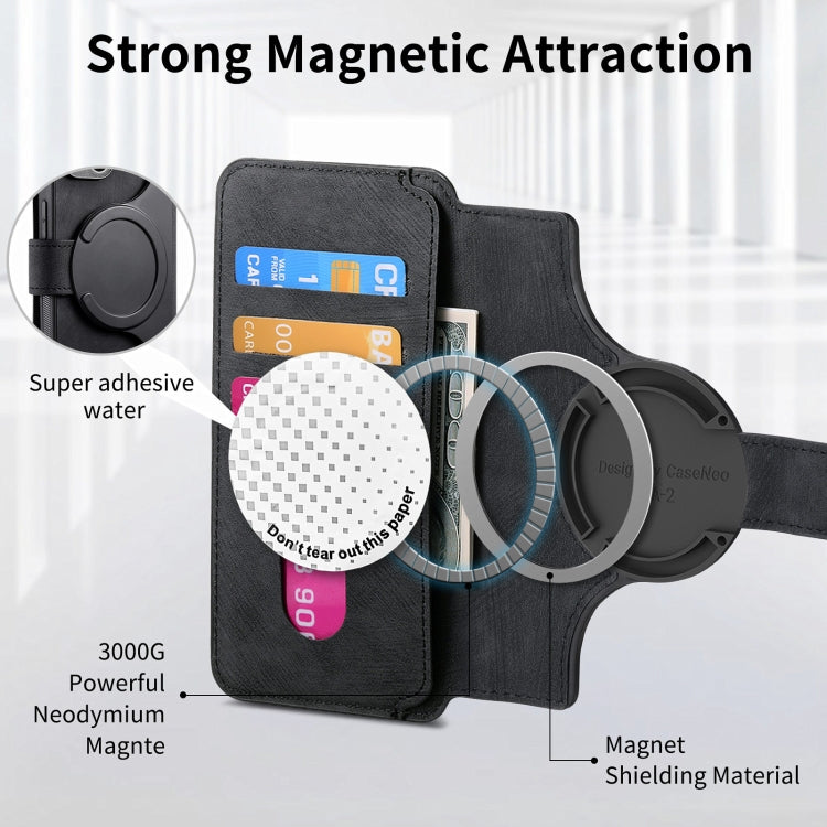 For Huawei Pura 70 Pro CaseNeo MagSafe RFID Anti-theft Retro Leather Phone Case(Black) - free shipping - PMC Jewellery - Order now!
