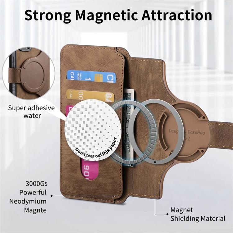 For Honor 400 Global 156.5mm CaseNeo MagSafe RFID Anti-theft Retro Leather Phone Case(Brown) - free shipping - PMC TechLife - Order now!
