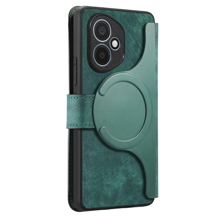 For Honor 400 Global 156.5mm CaseNeo MagSafe RFID Anti-theft Retro Leather Phone Case(Green) - free shipping - PMC TechLife - Order now!