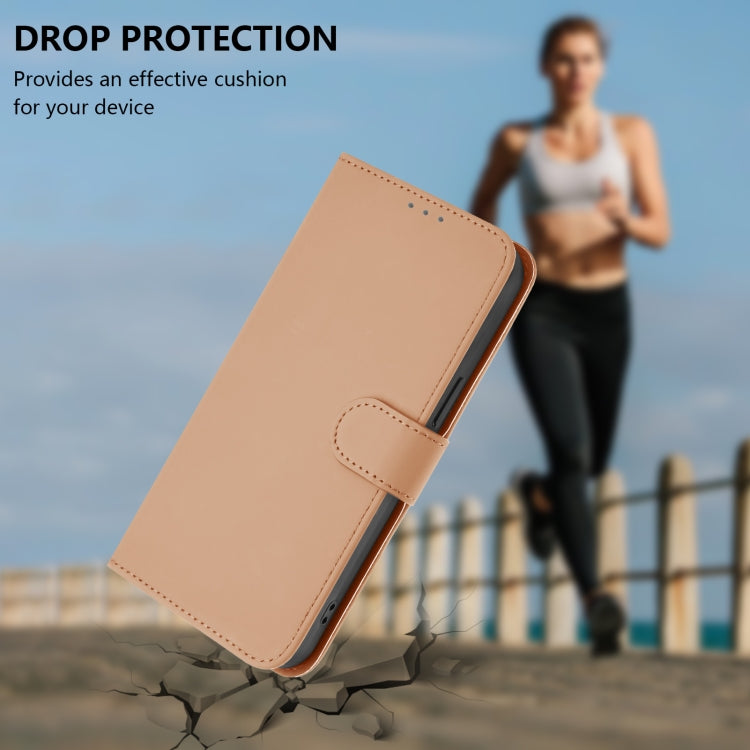 For Huawei Pura 70 Skin Feel Solid Color Leather Phone Case with Lanyard(Nude) - Huawei Cases by PMC Jewellery | Online Shopping South Africa | PMC Jewellery | Buy Now Pay Later Mobicred