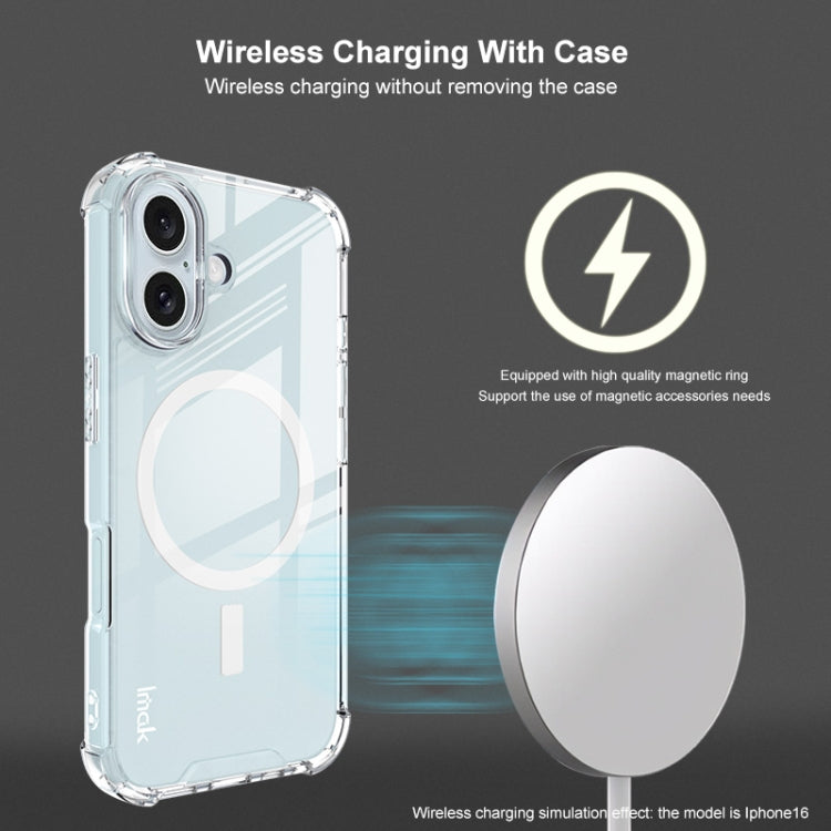 For iPhone 16 Pro IMAK Space Shield PC + TPU Airbag Shockproof MagSafe Phone Case(Transparent) - free shipping - PMC Jewellery - Order now!