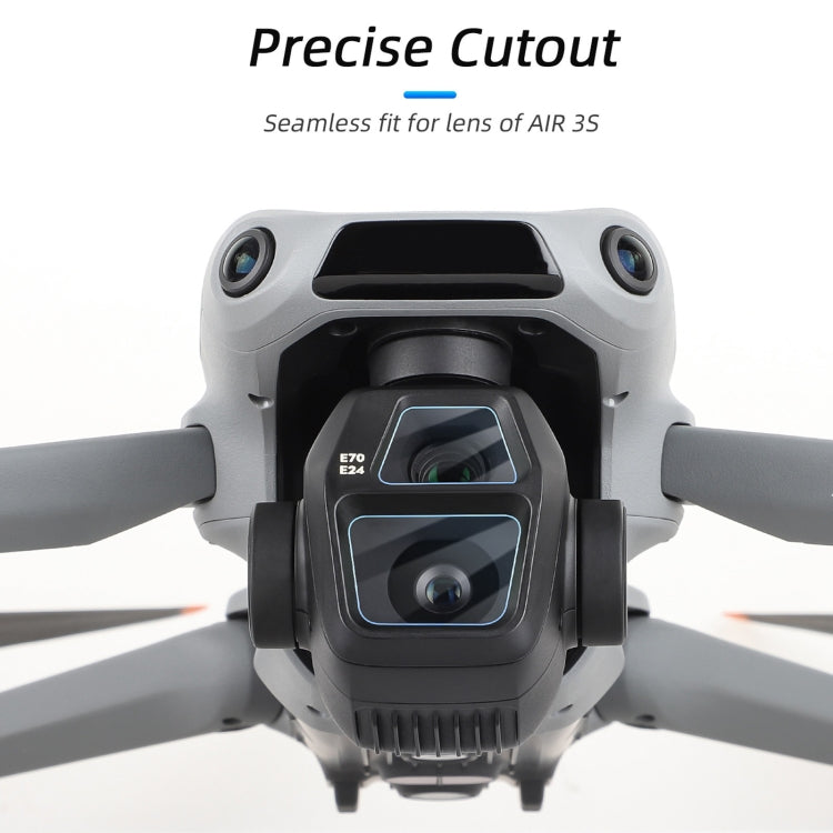For DJI Air 3S Sunnylife Tempered Glass Film Lens Protector, Quantity:2 Sets(Transparent) - free shipping - PMC TechLife - Order now!
