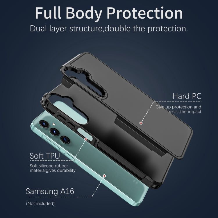 For Samsung Galaxy A16 5G / 4G RedPepper Box PC Hybrid TPU Phone Case(Black) - free shipping - PMc TechLife - Order now!