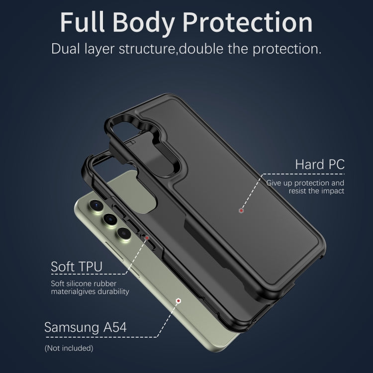 For Samsung Galaxy A54 5G RedPepper Box PC Hybrid TPU Phone Case(Black) - Galaxy Phone Cases by RedPepper | Online Shopping South Africa | PMc TechLife | Buy Now Pay Later Mobicred