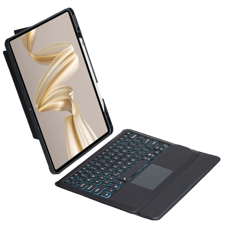 For Huawei MatePad Pro 12.2 2024 Detachable Backlit Bluetooth Keyboard Leather Case with Touchpad(Black) - free shipping - PMC Jewellery - Order now!