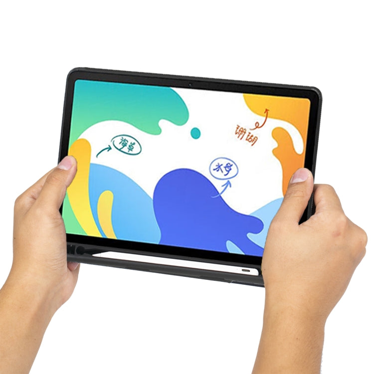 For Huawei MatePad 10.4 Detachable Backlit Bluetooth Keyboard Leather Case with Touchpad(Black) - free shipping - PMC Jewellery - Order now!