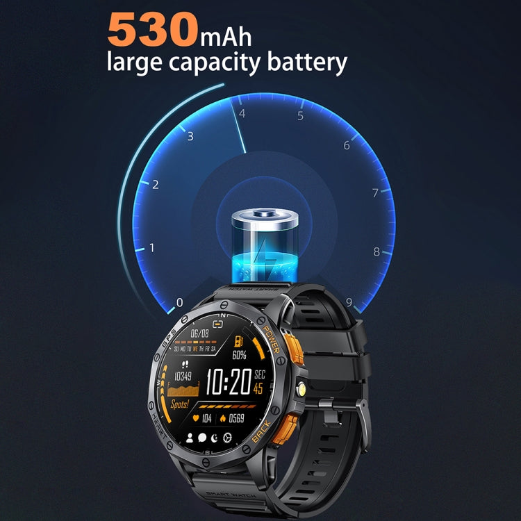 LEMFO K67 1.43 inch AMOLED Screen GPS Sports Smart Watch, Support Bluetooth Call / Health Monitoring(Black) - free shipping - PMC TechLife - Order now!