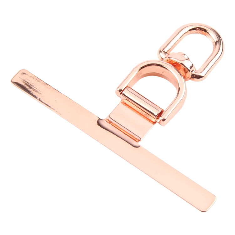 360 Degree Rotation T-shape Metal Mobile Phone Lanyard Fixing Gasket(Rose Gold) - free shipping - PMc TechLife - Order now!