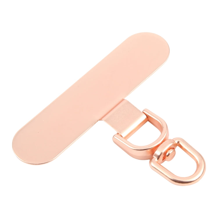 360 Degree Rotation Oval Metal Mobile Phone Lanyard Fixing Gasket(Rose Gold) - free shipping - PMc TechLife - Order now!
