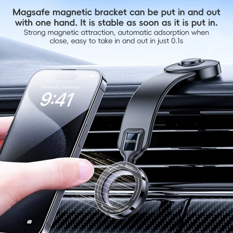 Yesido C217 Car MagSafe Magnetic Mobile Phone Holder(Black) - free shipping - PMC Jewellery - Order now!