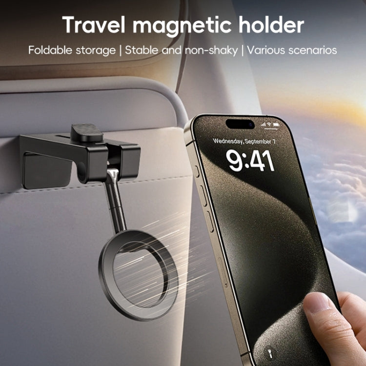 Yesido C298 Clip MagSafe Magnetic Mobile Phone Holder(Black) - free shipping - PMC Jewellery - Order now!