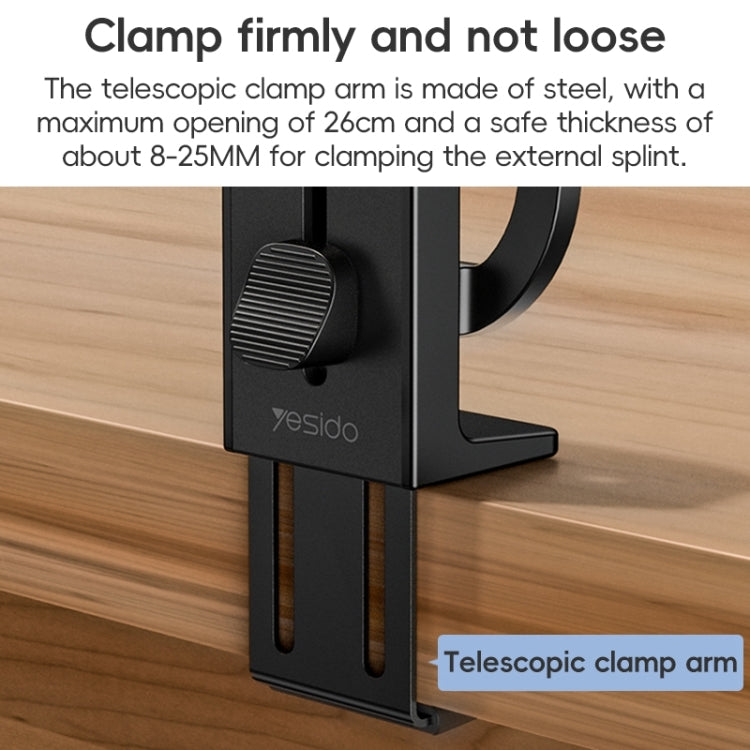 Yesido C298 Clip MagSafe Magnetic Mobile Phone Holder(Black) - free shipping - PMC Jewellery - Order now!