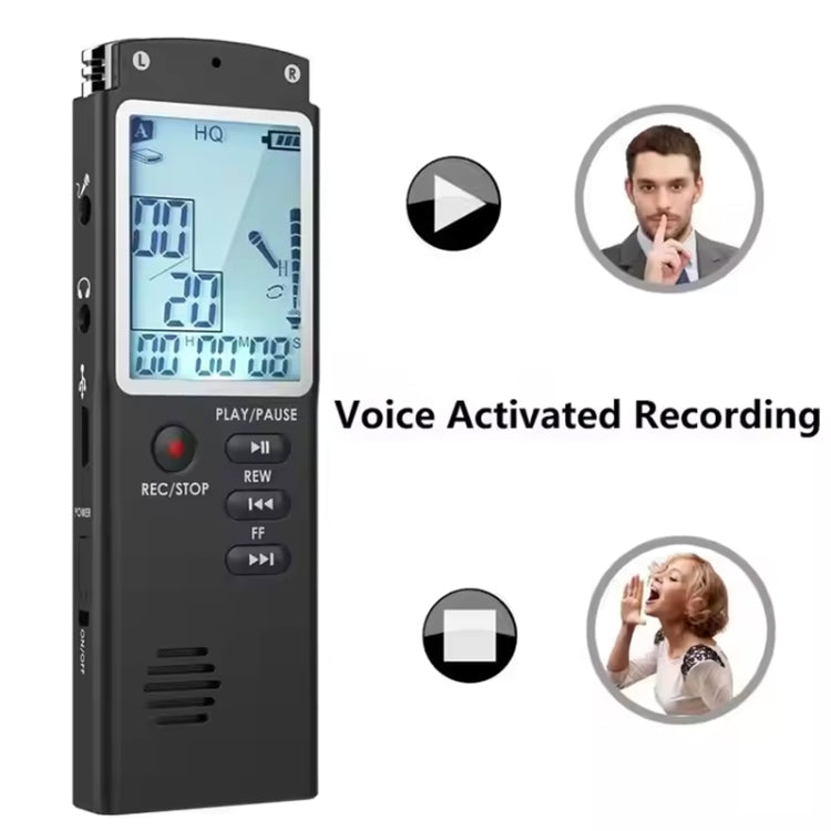 T60 Smart HD Noise Cancelling Voice Recorder MP3 Player, Memory:8GB(Black) - Recording Pen by PMC TechLife | Online Shopping South Africa | PMC TechLife | Buy Now Pay Later Mobicred