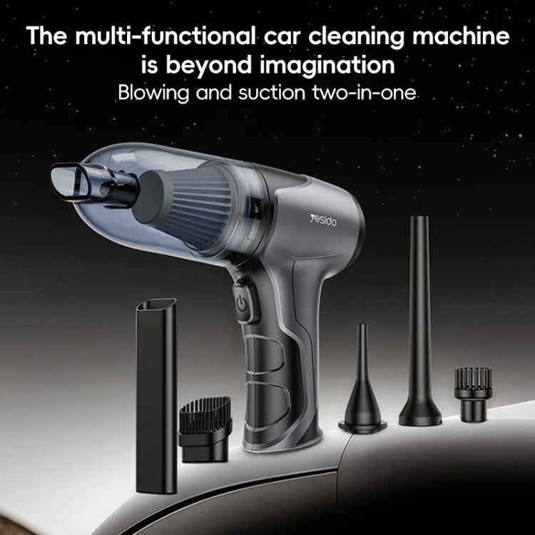 Yesido VC08 Brushless Motor Car Blowing and Suction Dual-Purpose Vacuum Cleaner(Black) - free shipping - PMC Jewellery - Order now!