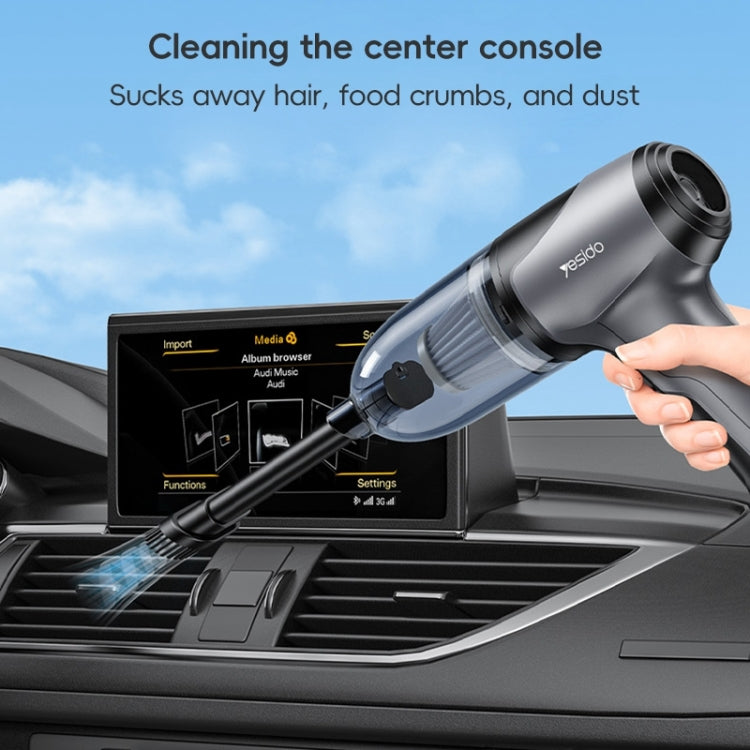 Yesido VC08 Brushless Motor Car Blowing and Suction Dual-Purpose Vacuum Cleaner(Black) - free shipping - PMC Jewellery - Order now!