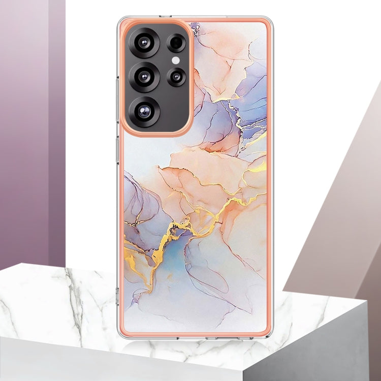 For Samsung Galaxy S25 Ultra 5G Electroplating IMD TPU Phone Case(White Marble) - Galaxy S25 Ultra 5G Cases by PMC Jewellery | Online Shopping South Africa | PMC Jewellery | Buy Now Pay Later Mobicred