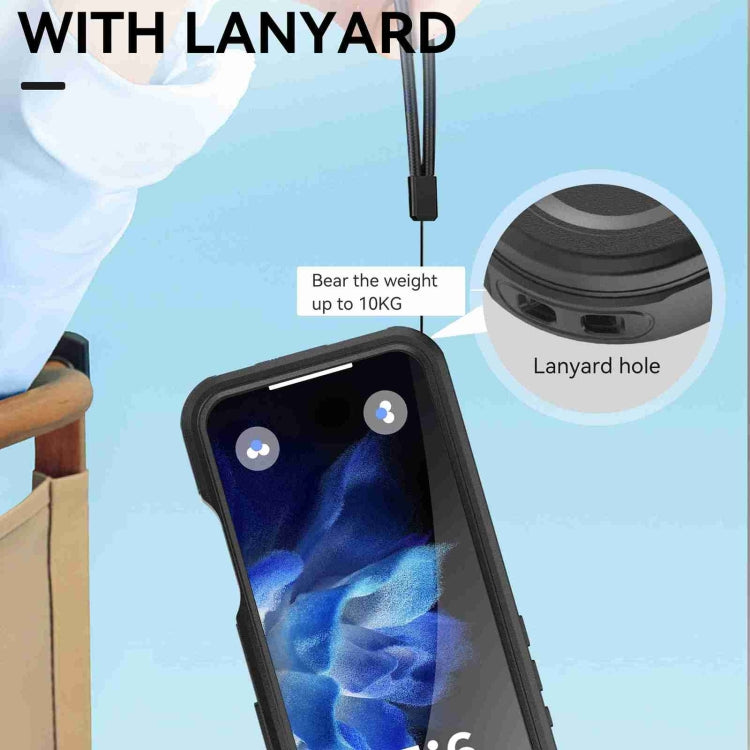 For iPhone 16 Pro RedPepper IP68 Waterproof Triple-proof MagSafe Phone Case(Black) - free shipping - PMC Jewellery - Order now!