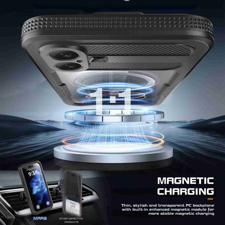 For iPhone 16 RedPepper IP68 Waterproof Triple-proof MagSafe Phone Case(Black) - free shipping - PMC Jewellery - Order now!