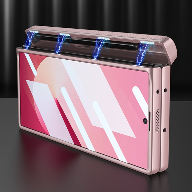 For Samsung Galaxy Z Fold6 GKK Integrated Magnetic Leather Flip Phone Case with Pen Box, Not Included Pen(Blue) - free shipping - PMC Jewellery - Order now!