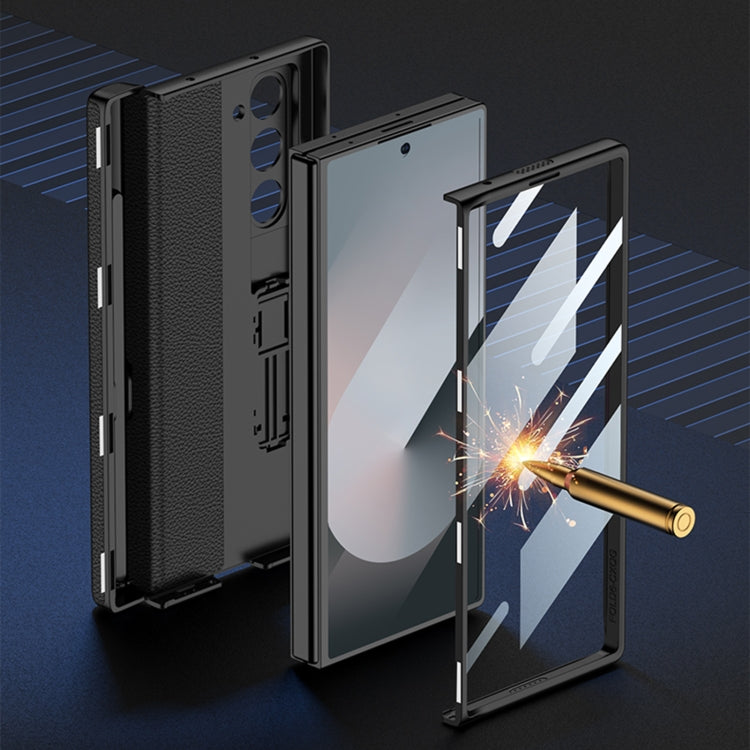 For Samsung Galaxy Z Fold6 GKK Integrated Magnetic Leather Flip Phone Case with Pen Box, Not Included Pen(Light Rose) - free shipping - PMC Jewellery - Order now!