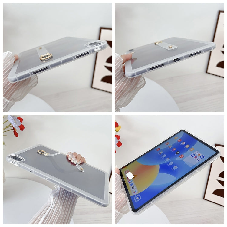 For Huawei MatePad 11 2023 / 2024 Wristband Holder PC Hybrid TPU Soft Tablet Case(Blue) - free shipping - PMC Jewellery - Order now!