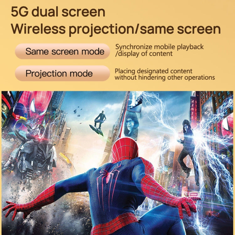 TZ-1 1080P 280ANSI HiSilicon 352 Android 9.0 Foldable PTZ Stand Projector, EU Plug(Grey) - LED Projector by PMC TechLife | Online Shopping South Africa | PMC TechLife | Buy Now Pay Later Mobicred