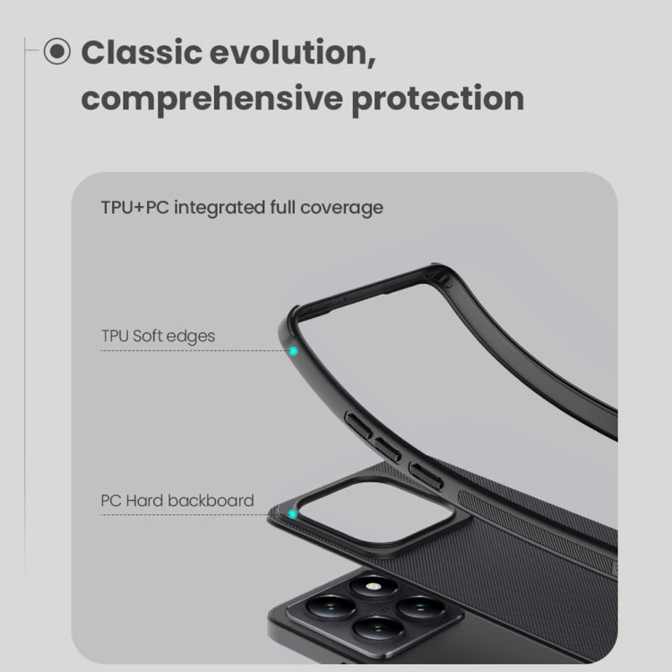 For Xiaomi 14T Pro NILLKIN Frosted Shield Pro PC + TPU Phone Case(Black) - free shipping - PMC Jewellery - Order now!