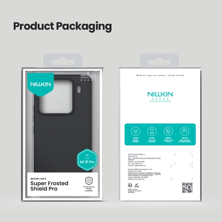 For Xiaomi 15 Pro NILLKIN Frosted Shield Pro PC + TPU Phone Case(Black) - free shipping - PMC Jewellery - Order now!