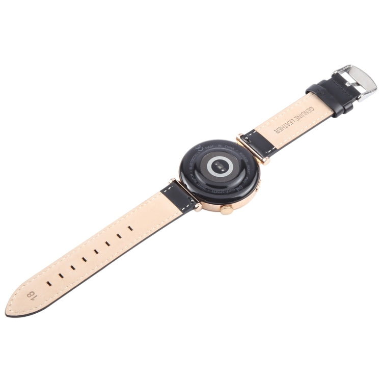14mm Silver Steel Buckle Genuine Leather Watch Band Wristband(Black) - free shipping - PMc TechLife - Order now!