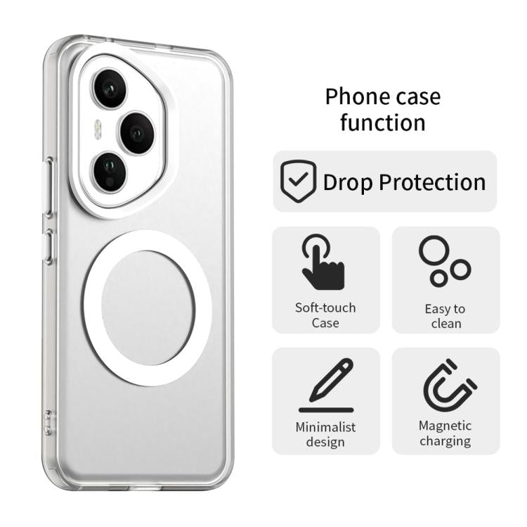 For Honor 400 Pro Global 160.8mm Candy Magsafe PC Hybrid TPU Phone Case(White) - free shipping - PMC TechLife - Order now!