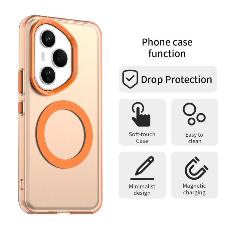 For Honor 400 Pro Global 160.8mm Candy Magsafe PC Hybrid TPU Phone Case(Orange) - free shipping - PMC TechLife - Order now!