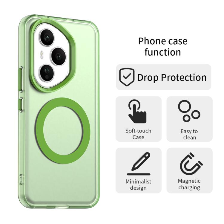 For Honor 400 Pro Global 160.8mm Candy Magsafe PC Hybrid TPU Phone Case(Green) - free shipping - PMC TechLife - Order now!
