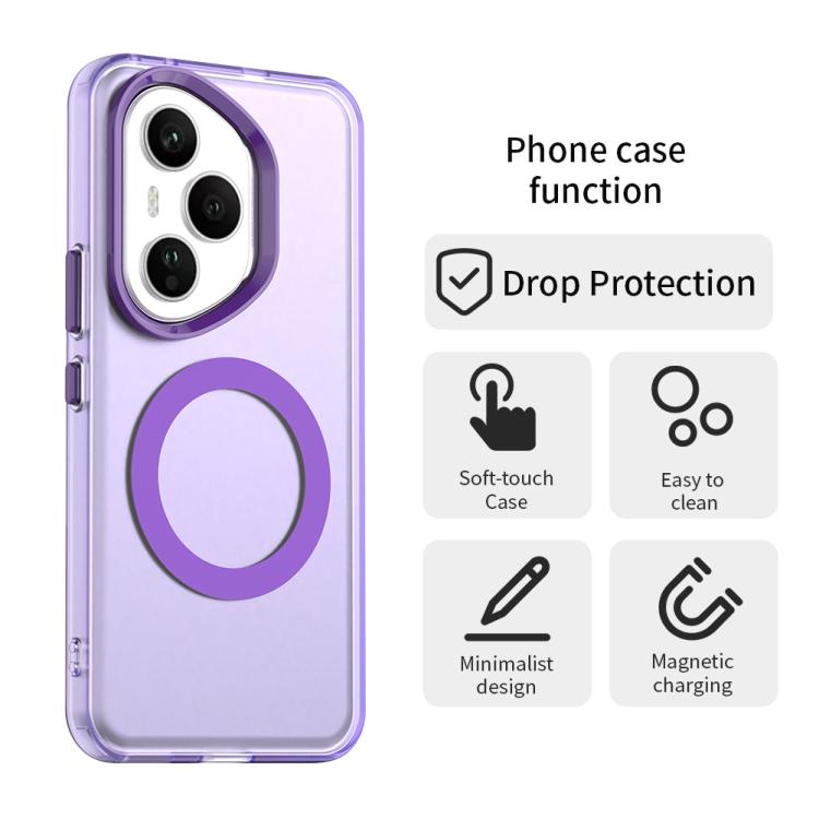 For Honor 400 Pro Global 160.8mm Candy Magsafe PC Hybrid TPU Phone Case(Purple) - free shipping - PMC TechLife - Order now!