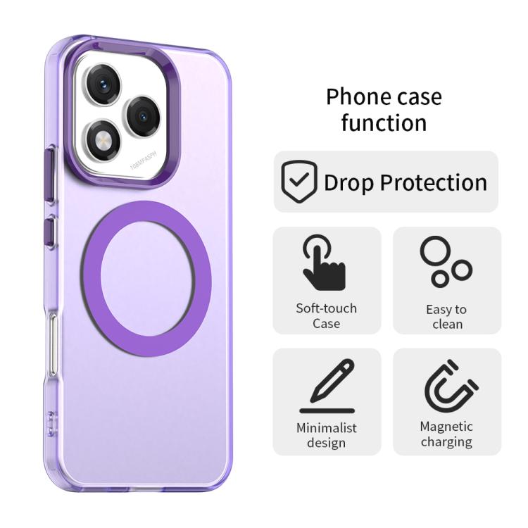For Honor 400 Lite Global Candy Magsafe PC Hybrid TPU Phone Case(Purple) - free shipping - PMC TechLife - Order now!