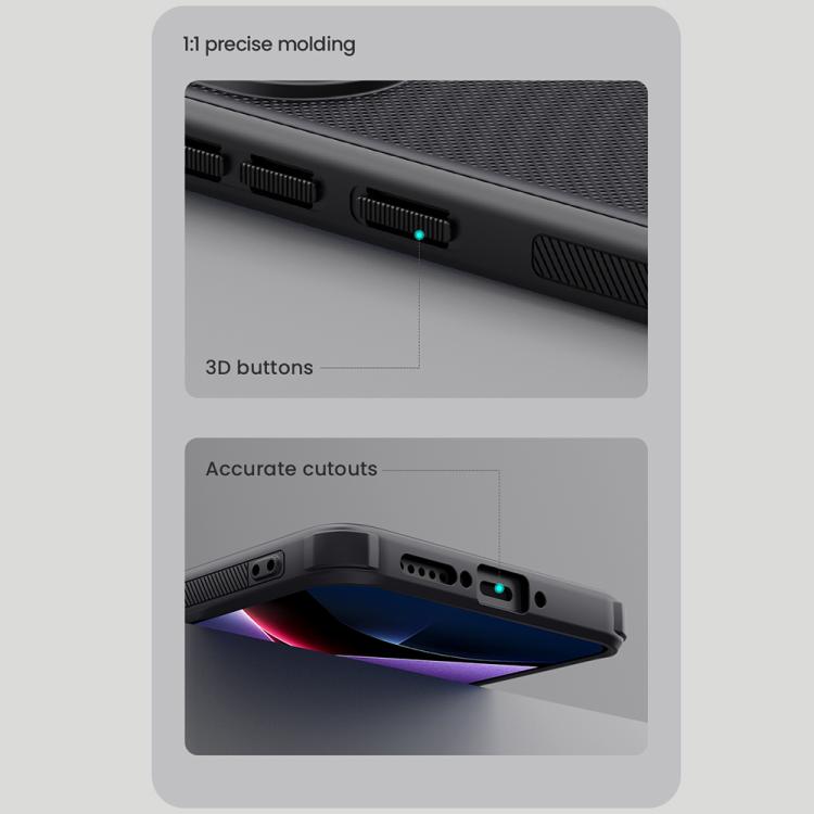 For Xiaomi Poco X7 Pro NILLKIN Frosted Shield Pro Magnetic Phone Case(Black) - Xiaomi Cases by NILLKIN | Online Shopping South Africa | PMc TechLife | Buy Now Pay Later Mobicred