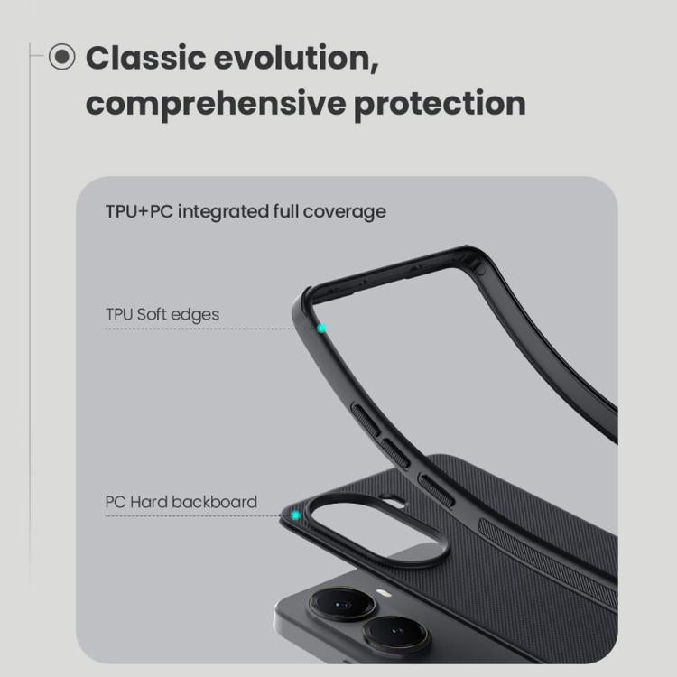 For Xiaomi Poco X7 Pro NILLKIN Frosted Shield Pro Magnetic Phone Case(Black) - Xiaomi Cases by NILLKIN | Online Shopping South Africa | PMc TechLife | Buy Now Pay Later Mobicred