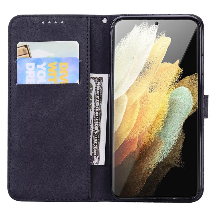For Samsung Galaxy S25 Ultra 5G Retro Skin Feel Butterflies Embossing Horizontal Flip Leather Phone Case(Black) - Galaxy S25 Ultra 5G Cases by PMC TechLife | Online Shopping South Africa | PMC TechLife | Buy Now Pay Later Mobicred