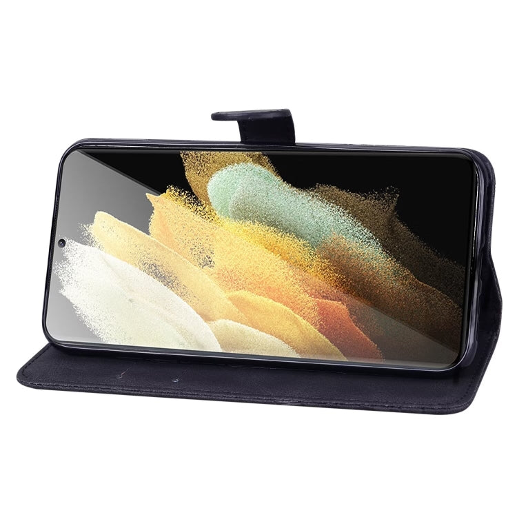 For Samsung Galaxy S25 Ultra 5G Retro Skin Feel Butterflies Embossing Horizontal Flip Leather Phone Case(Black) - Galaxy S25 Ultra 5G Cases by PMC TechLife | Online Shopping South Africa | PMC TechLife | Buy Now Pay Later Mobicred
